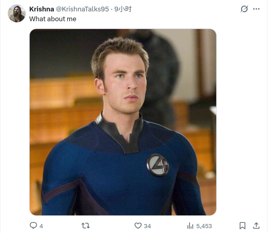 《复仇者联盟5》标志着克里斯·埃文斯将在MCU中第12次登场