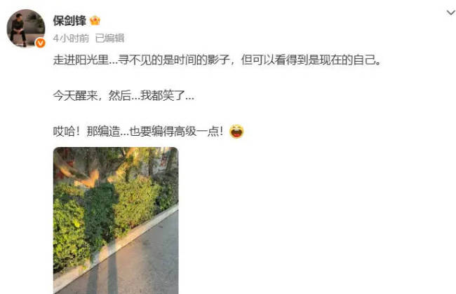 保剑锋发文疑似回应黄慧颐：编造也要编得高级一点